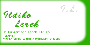 ildiko lerch business card