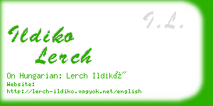 ildiko lerch business card